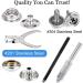 CENOZ Marine Grade Stainless Steel Snap Kit - 314PCS | Boat Cover & Furniture Snaps with Setting Tool - Silver - Buy Online on SooperMarket.com