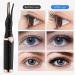 Heated Eyelash Curler with Comb | 3 Temperature Modes | USB Rechargeable | Fast & Long-Lasting Curling | Black - Buy Online on SooperMarket.com