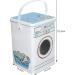 Iron Detergent Container Large Capacity Perspective Window Washing Machine Shape Multifunctional Storage Box for Tapes Stationery Socks - Buy Online on SooperMarket.com