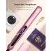 ANGENIL Argan Oil 2-in-1 Hair Straightener & Curler | Professional Portable Flat Iron | 1 Inch Dual Voltage LCD Display | Pink - Buy Online on SooperMarket.com