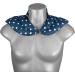 Cozy Neck Pillow with Stand-Up Collar - Stars Blue Linseed Heat Pad for Ultimate Comfort - Buy Online on SooperMarket.com