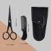 Ontaki Professional Beard Shears - German Steel Mustache Scissors (12.7 cm) with Carrying Bag | Hand-Forged Precision Facial Hair Tools for Men - Buy Online on SooperMarket.com