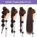 PORSMEER 30 Inch Yaki Straight Drawstring Ponytail Clip In Extensions for Women Kinky Straight Pony Tail Extensions Hair Extensions Ponytail (Dark brown) - Buy Online on SooperMarket.com