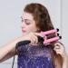 Professional 3 Barrel Curling Iron Hair Waver - 1 Inch Ceramic Curler with LCD Display (Pink) | Perfect for Gorgeous Waves | International Shipping Available - Buy Online on SooperMarket.com