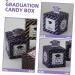 50pcs Boxes Graduation Candy Box Gift Boxes Favor Boxes Graduation Party Favors Party Candy Holder Grad Candy Boxes Candy Supply Graduation Treat Boxes Square Carton Purple Paper 1 count (Pack of 1) Purple - Buy Online on SooperMarket.com