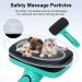 Self Cleaning Slicker Brush for Pets - Remove Loose Hair, Fur, Mats, and Tangled Hair - Ideal for Dogs, Cats, and Rabbits - Aqua Green - Buy Online on SooperMarket.com