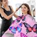 Kigai Colorful Butterfly Barber Cape - Waterproof Adjustable Hair Cutting Cape for Men & Women | Professional Salon Hairdressing Cape - Buy Online on SooperMarket.com