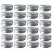 24 Pack (1 Oz/30ml) Screw Top Round Aluminum Tin Cans, Metal Tin Storage Jar Containers with Screw Cap for Lip Balm, Cosmetic, Candles, Salve, Make Up, Eye Shadow, Powder, Tea
