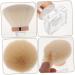 Premium White Powder Brush for Women - Mushroom Head Makeup Tool | Loose Powder Brush | Soft Artificial Fiber - Buy Online on SooperMarket.com