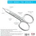 YNR Curved Blade Stainless Steel Cuticle Scissors for Manicure Pedicure - Professional Beauty Grooming Tool for Thick Toenails, Eyebrows, Nose Hair - Men and Women - Buy Online on SooperMarket.com