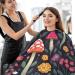 Kigai Mushroom Flower Barber Cape - Professional Waterproof Hair Cutting Cape for Men & Women | Adjustable Snap Closure Hairdressing Cape - Buy Online on SooperMarket.com