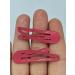 6 PCS Pink Metal Snap Hair Clips 5CM - Hair Grip Pins Set - Buy Online on SooperMarket.com