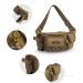 Piscifun Adjustable Waist Fishing Tackle Bag | Portable Water-Resistant Fanny Pack | Multi-function Outdoor Fly Fishing Storage | Small Bag in Khaki - Buy Online on SooperMarket.com