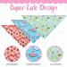 SCIROKKO Hawaii Dog Bandanas 3 Pack - Cute Fruit Print Scarf Bibs for Pets | Summer Pet Accessories for Dogs Cats - Ice Cream Strawberry Watermelon - Buy Online on SooperMarket.com