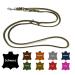 Dog liner Small dogs / large dogs 2m / 2.40m / 2.80m / 3.50m / 5m Double linen adjustable (2.40m x 8mm olive green) 2.40m x 8mm olive -green