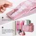 Silicone Wall Mounted Makeup Brush Holder - Brushes Storage Organizer for Bathroom - Mounts to Mirror or Tile - Toothbrush Holder - Buy Online on SooperMarket.com