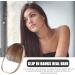 Lesunbak Clip in Bangs Real Hair French Bangs Clip on Fake Bangs Fringe Natural Color Fringe Hairpieces Stylish Neat Bangs Hair Extension for Girls Women brown - Buy Online on SooperMarket.com