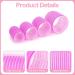 Jumbo Hair Rollers Set Hair Rollers Self Grip Curlers For Long Hair No Heat Curlers Heatless Hair Rollers With Clips & Comb 24 Packs (Red 24Pcs) - Buy Online on SooperMarket.com