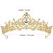 Aprince Gold Crown and Tiara | Crystal Tiaras for Women | Birthday & Bridal Headband for Wedding, Prom, Mother's Day - Buy Online on SooperMarket.com