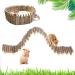 Hamster wooden fence hamster toy rat conductor bridge hamster cheese stuff toy wooden ladder rat ladder bridge toy wooden ladder natural hiding place (60cm) 60 cm