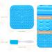 3 Pcs Licky Mats for Dogs 2 Dog Lick Mats with 1 Silicone Spatula Dog Lick Pad with Strong Suction Suitable for Pet Bathing Grooming Training 2 PCS (1 PCS Blue + 1 PCS Orange) - Buy Online on SooperMarket.com