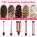 Buy Professional 5 in 1 Curling Wand Set - Interchangeable 3 Barrel Curling Iron with Ceramic Tourmaline - Perfect for Beach Waves & Curls - Worldwide Shipping - Buy Online on SooperMarket.com