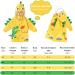 Barakara Kids Waterproof Rain Poncho - Lightweight Hooded Rain Jacket with Reflective Safety - Yellow B XL - Buy Online on SooperMarket.com