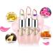 Petansy 6 Pack Crystal Jelly Flower Lipstick Set - Long Lasting Moisturizing Lip Gloss Kit with Magic Color Change - Nutritious Temperature Lip Balm Set - Buy Online on SooperMarket.com