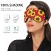 Haskirky Light Blocking Eye Mask - Breathable & Adjustable for Men and Women | Perfect for Travel, Yoga, Meditation, Office & Deep Sleep - Red Sunflower Design - Buy Online on SooperMarket.com