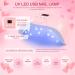 COSCELIA Gel Nail Polish Kit with U V Light Starter Kit 10PC Gel Polish Top Base Coat Nail Art Rhinestones Pink White Glitter Colors Gel Nail Manicure Kit Nail Art Design DIY for Women - Buy Online on SooperMarket.com