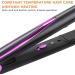 2-in-1 Hair Straightener and Curler - Professional Ceramic Multi-Styler - Dual Voltage - Fast Heating - Purple Black - Buy Online on SooperMarket.com