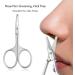 Jarvistar Premium Rounded Bent Nasal Scissors - Stainless Steel Facial & Nail Scissors for Men - 9.5 cm Ear & Hair Scissors - Bartscher Quality - Buy Online on SooperMarket.com
