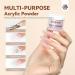 Saviland 6 Colors Acrylic Nail Kit - Professional Acrylic Powder Set for Strong Acrylic Nails - Basic Nudes Color Palette - 6x15g - Buy Online on SooperMarket.com