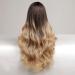 HAIRCUBE Long Ombre Blonde Lace Front Wigs for Women Brown to Blonde Natural Wavy Middle Parting Synthetic Wigs Lace Wigsâ¦ - Buy Online on SooperMarket.com