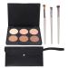Eyeshadow Palette 6 Colors Matte Eye Shadow Makeup Pallet Facial Cosmetics with Brushes + Bag