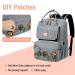 Buy Tonyeee Personalized Diaper Backpack | Stylish Travel Baby Bag with Removable Cross Body Bottle - Gray - Buy Online on SooperMarket.com