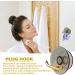 YAJEXUN Plug-In Cable Holder | Self-Adhesive Toothbrush & Razor Organizer | Boring-Free Shower Storage Hook - Translucent Gray - Buy Online on SooperMarket.com