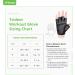 Trideer Workout Weight Lifting Gloves with Wrist Straps - Breathable Fingerless Gym Gloves for Men & Women - Full Palm Protection - Ideal for Training, Pull Ups, Fitness at Home - Black (Large) - Buy Online on SooperMarket.com