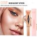 Liquid Highlighter Beauty Wand Cream Bronzer Highlighter Stick Contour Wand Soft Smooth Glossy Lightweight Long Lasting Waterproof Liquid Highlighter Stick Makeup Kit For Natural Nude Finish (03#Pearl White) - Buy Online on SooperMarket.com