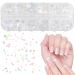 Naler Glitter Nail Art Sequins Iridescent Manicure Flake Colorful Nails Sequins Make Up DIY Nail Stickers Decorations for Women Girl 12 Boxes