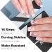 Semi Cured Gel Nail Strips Gel Nail Stickers - 16 Pcs Nail Stickers for Nail Art - Soft Self-Adhesive Gel Nail Wraps Easy Apply & Remove for Salon-Quality Manicure Kit (UV/LED Lamp Required)(BSG-0449) - Buy Online on SooperMarket.com