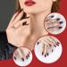 SIUSIO 24Pcs Medium Ombre Coffin Nails - Red Wine Full Cover Press On Nail Art Tips for Women and Girls - Buy Online on SooperMarket.com