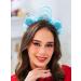 IYOU Sknowflake Headband Blue Light up Hair Hoop Costume Christmas Hair Accessories for Girls - Buy Online on SooperMarket.com