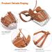 PETCUTE Metal Dog Muzzle - Anti-Biting Barking & Eating Safety Basket - Durable Adjustable Muzzle for Dogs - Brown - Buy Online on SooperMarket.com
