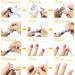 Sularpek 100 Pcs Foil Nail Wraps with Pre-attached Cotton Pads - Nail Foil Aluminium Remover for Gel Nails - Manicure and Pedicure Nail Art Cleaner - Buy Online on SooperMarket.com