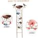 2-in-1 Bird Water Dispenser & Feeder with Garden Grilles - Metal Butterfly Design | Removable Retro Stand for Garden Decoration - Buy Online on SooperMarket.com