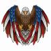 Dopetattoo America Flag 6 Sheets Temporary Tattoos for Men Adults Eagle with America Flag July 4th Independent Day Temporary Tattoo for Women Neck Arm Chest for Woman