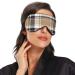 WELLDAY Brown Plaid Sleep Mask - Adjustable Eye Shade Cover for Men and Women - Buy Online on SooperMarket.com