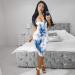 Ronony Summer Dress - Elegant Sexy Bodycon Evening Dress for Ladies | Dark Blue Party Dress - Buy Online on SooperMarket.com