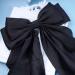 Allereya Vintage Large Silk Bow Hair Clip Barrette - Black Ribbon Hair Accessory for Women and Girls - Buy Online on SooperMarket.com
